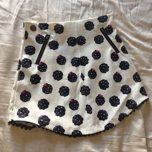 Blackberry print Miniskirt from Italy
